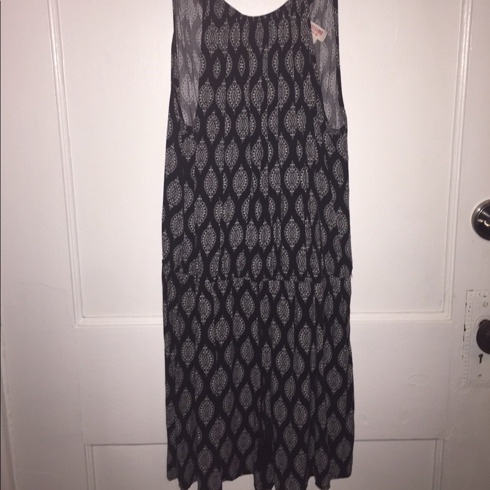 Black printed romper